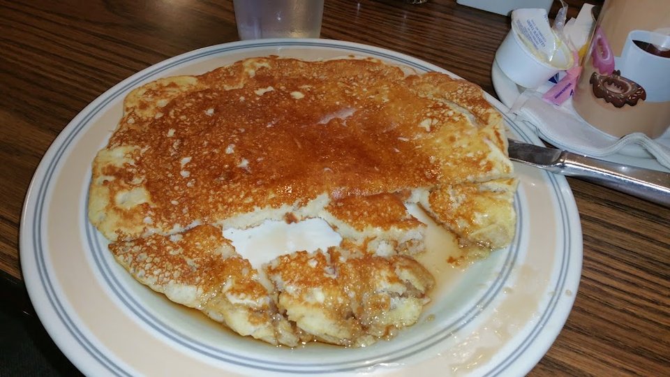 Eggs & Pancake Plate